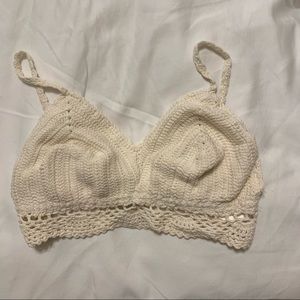Ivory Crochet Bralette